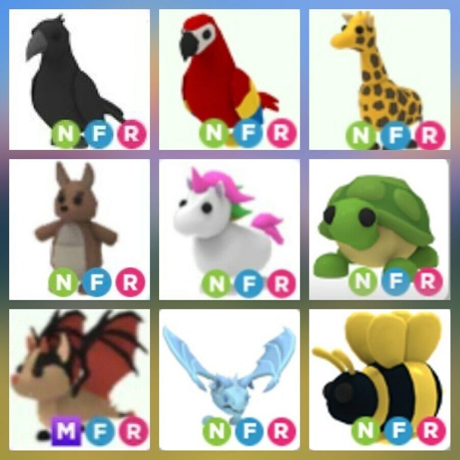 Trading adopt me pets for robux (old pic but i still have them