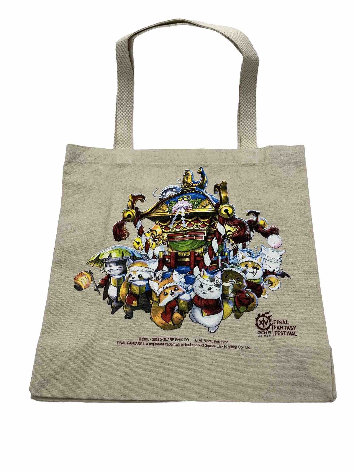 NEW Final Fantasy XIV Canvas Tote Bag Fan Fest 2018 Las Vegas Fanfest 14