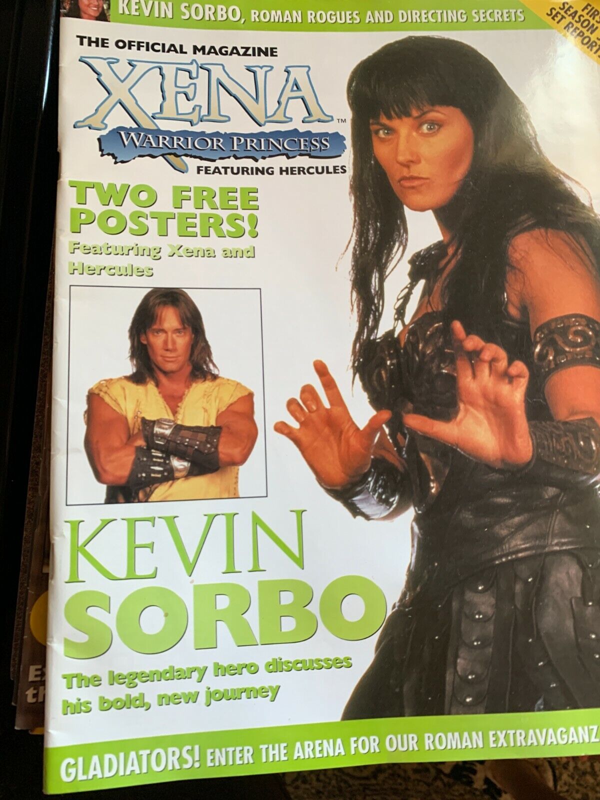XENA  WARRIOR PRINCESS the official magazine XENA AND HERCULES KEVIN SORBO