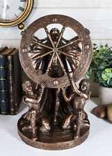 Celtic North Star Moon Goddess Arianrhod Figurine Cosmic Wheel Of The Year picture