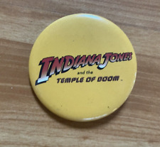 1984 INDIANA JONES AND THE TEMPLE OF DOOM movie pinback button Harrison Ford picture