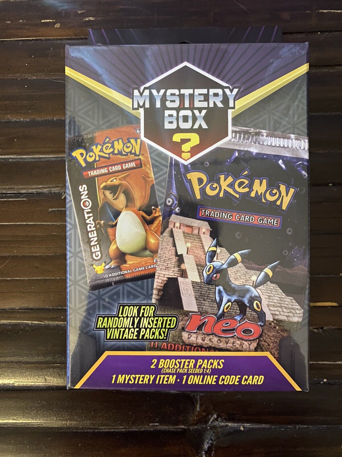 Pokemon Mystery Hanger Box Walmart Vintage Packs Seeded 1:4 Factory Sealed 