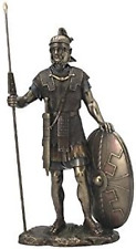 Roman Warrior with Spear and Shield Statue Sculpture picture