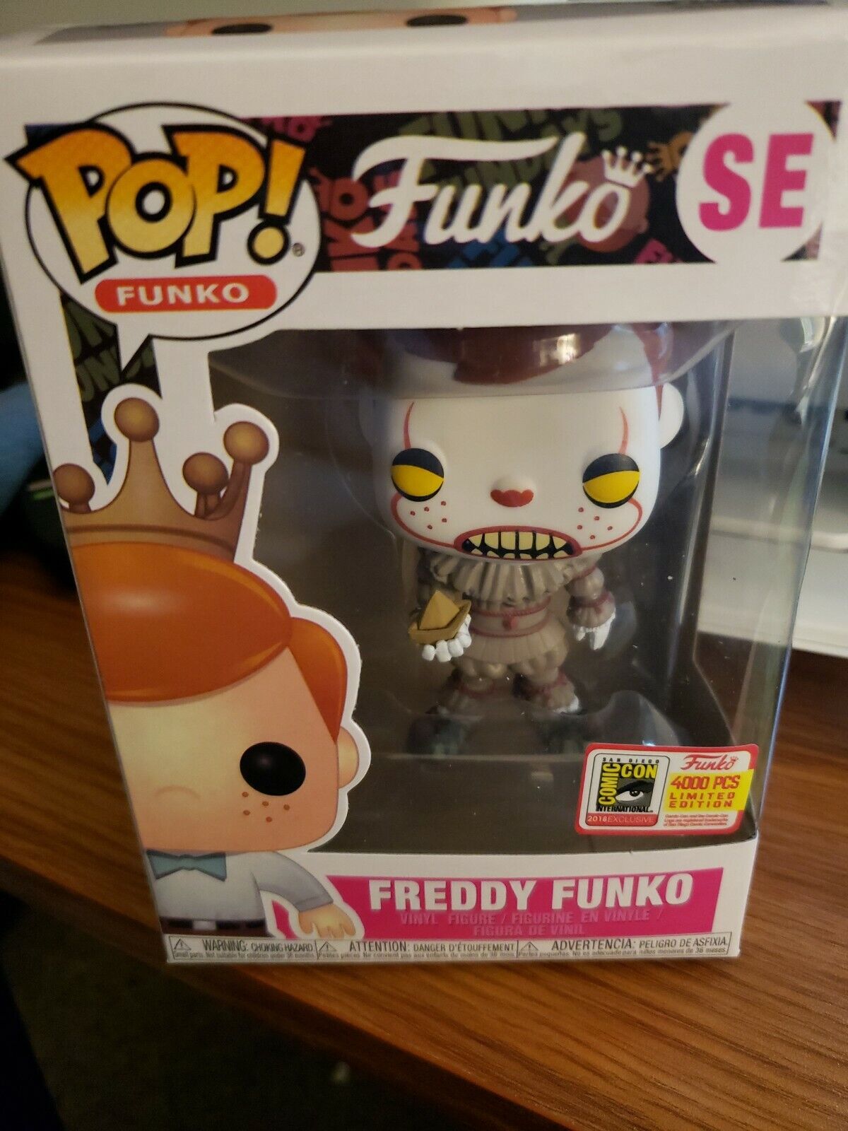 Funko Pop Freddy Funko SE Pennywise Fundays 2018 SDCC Exclusive 