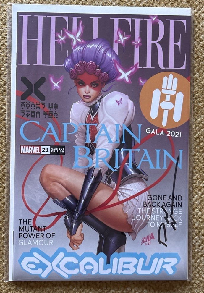 Excalibur #21 Nakayama Hellfire Gala Exclusive Psylocke - David Nakayama Signed Excalibur #21 Nakayama Hellfire Gala Exclusive Psylocke - David Nakayama Signed
