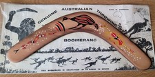 Genuine AUSTRALIAN Throwing RETURNING BOOMERANG WOOD Vintage New Sealed picture