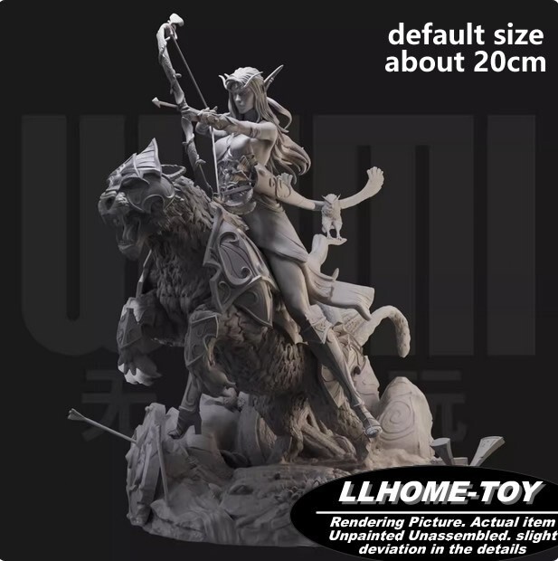 Game Tyrande Whisperwind Ride Resin 3D Print GK Figure DIY Model Unpainted Game Tyrande Whisperwind Ride Resin 3D Print GK Figure DIY Model Unpainted