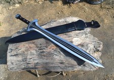 Handmade High Carbon Steel Medieval Warrior Functional Battle Ready Sword picture
