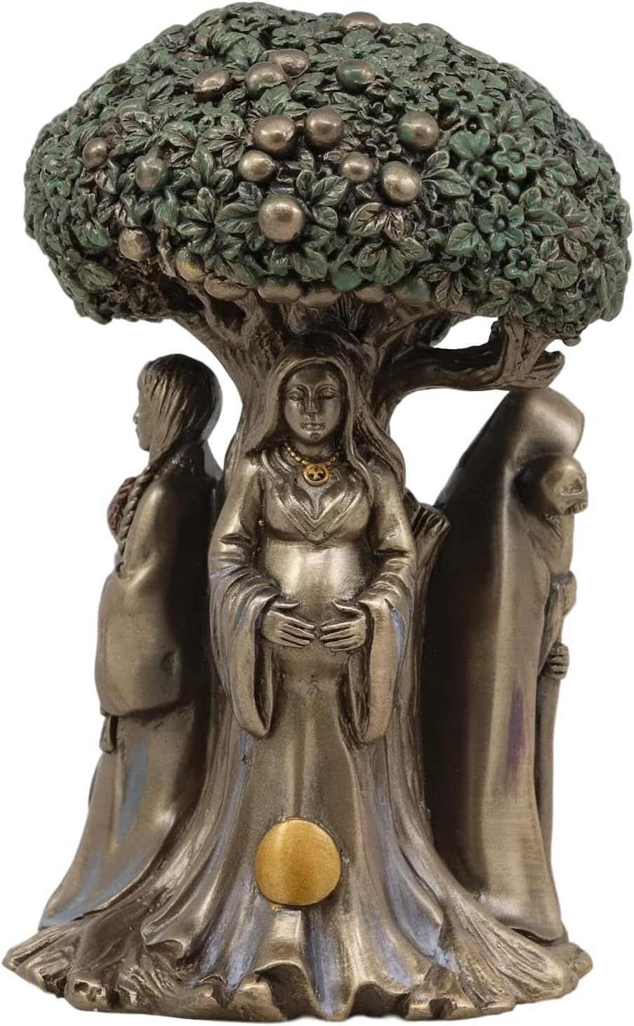 Ebros Celtic Sacred Moon Triple Goddess Mother Maiden Crone under Tree of Life S