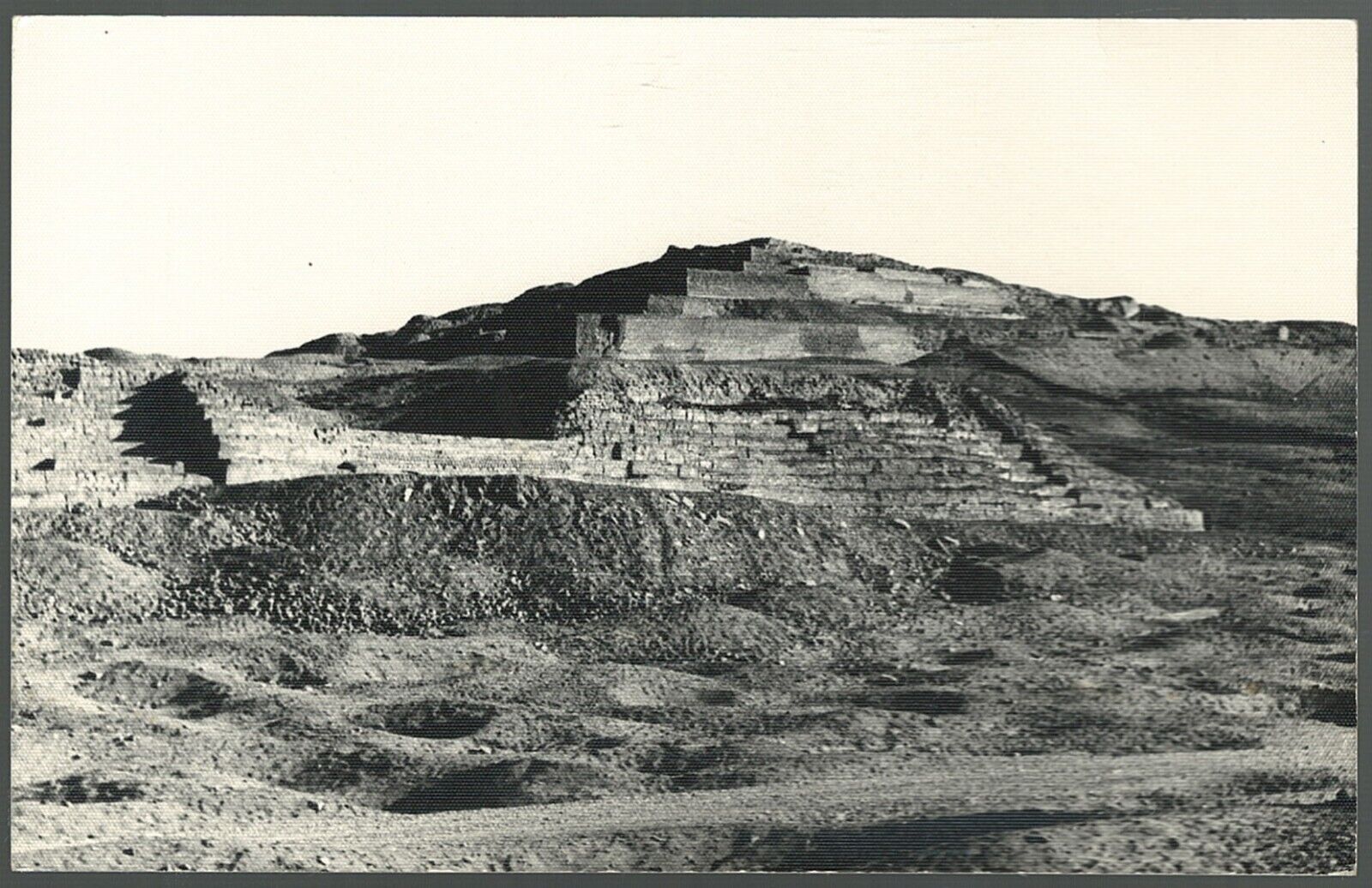 Postcard Temple of the Sun Inca Ruins Pachacamac Lima Peru Side of Pyramid