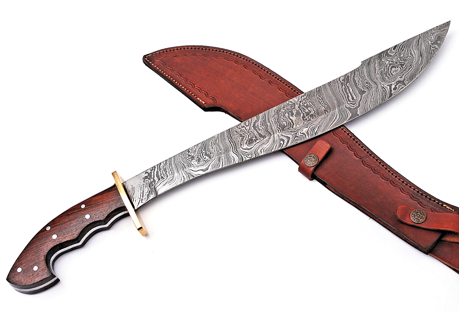 Cutlass Sabre Warrior Custom Made Damascus Sword -Hand Forge Damascus Steel 1658