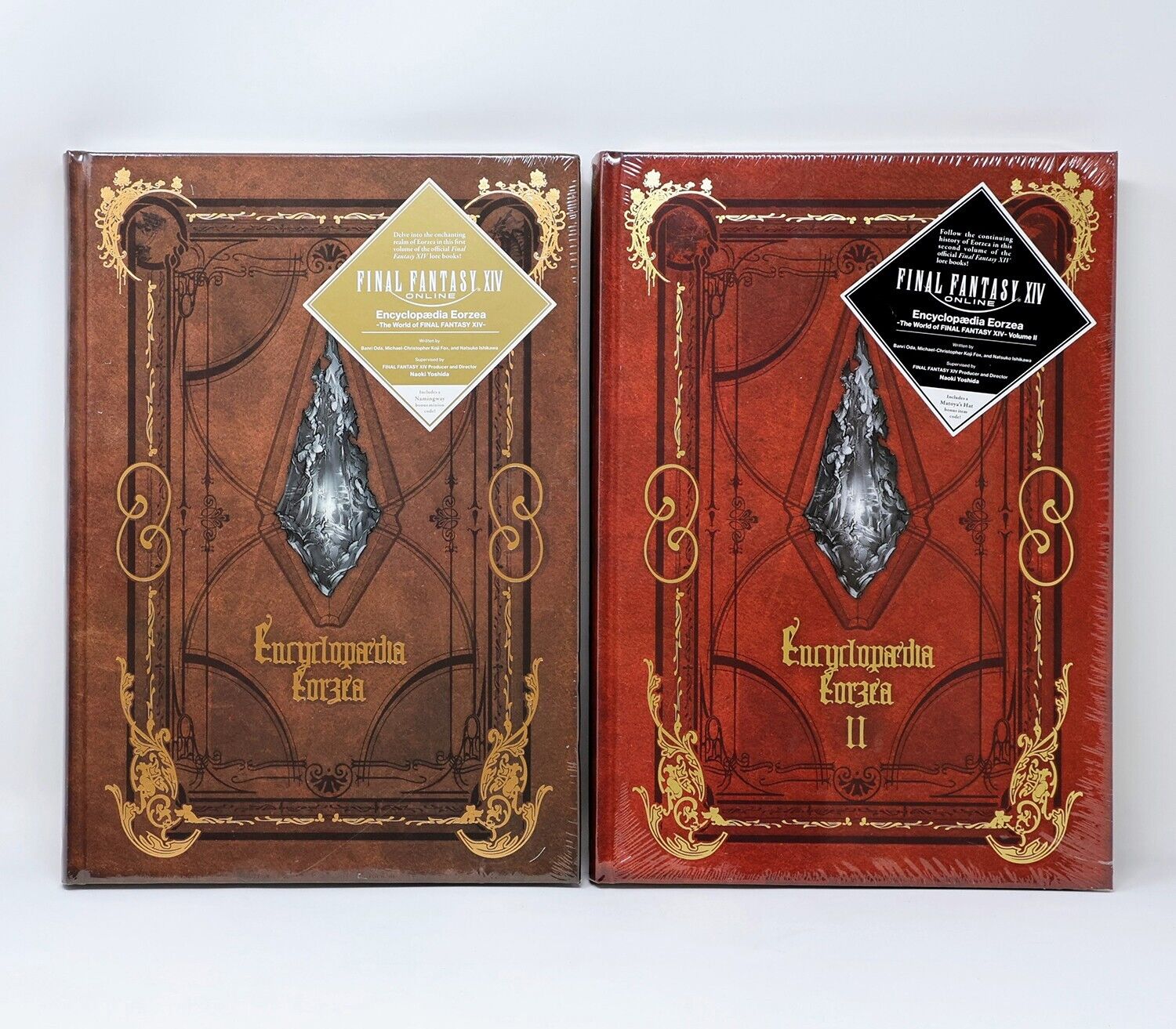 Encyclopaedia Eorzea Final Fantasy 14 Volume 1 & 2 Book + Namingway Matoya’s Hat