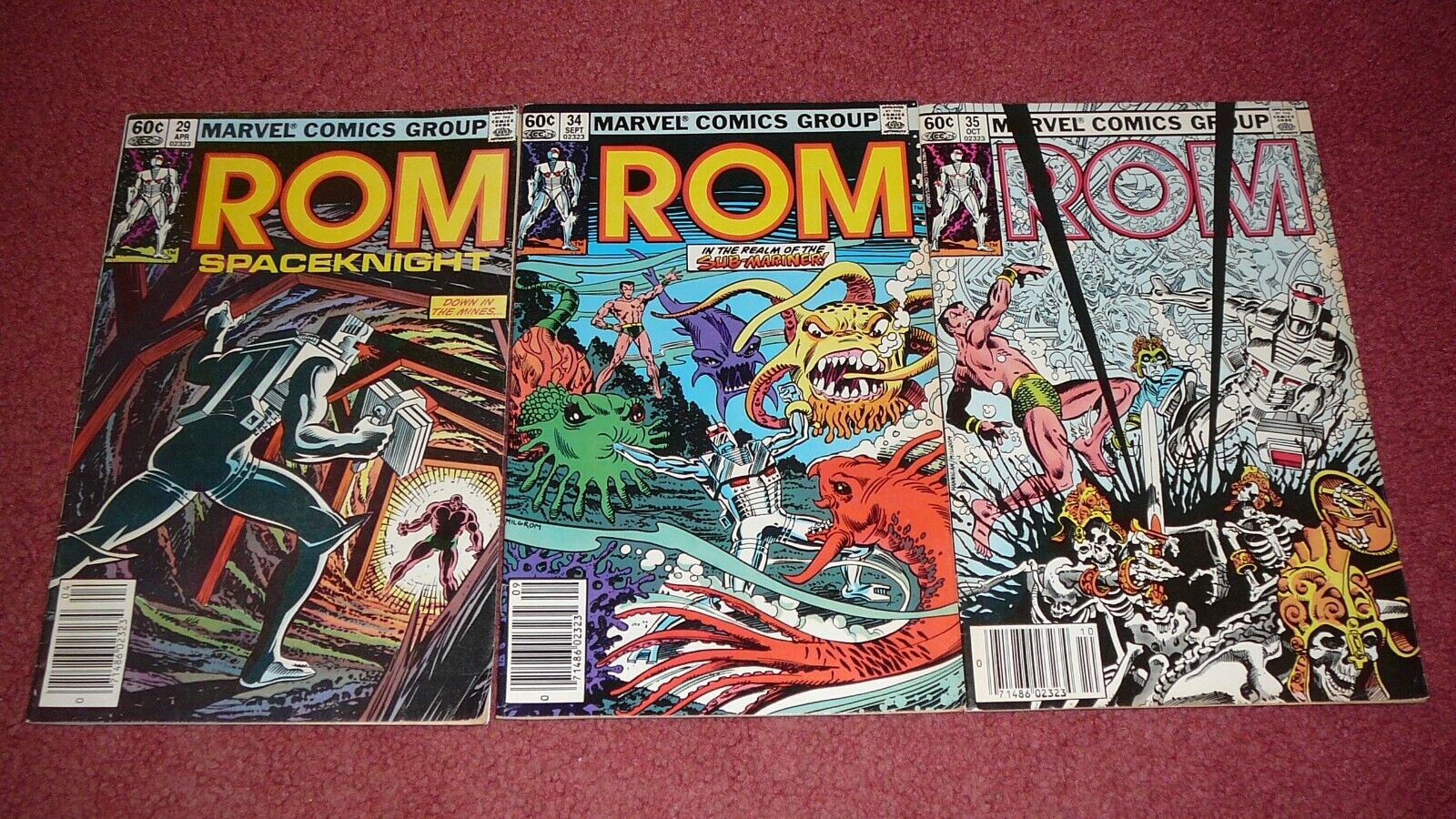 ROM lot: 10 issues between #s 29 - 75, Annual 4  (Marvel, 1982-1986)    