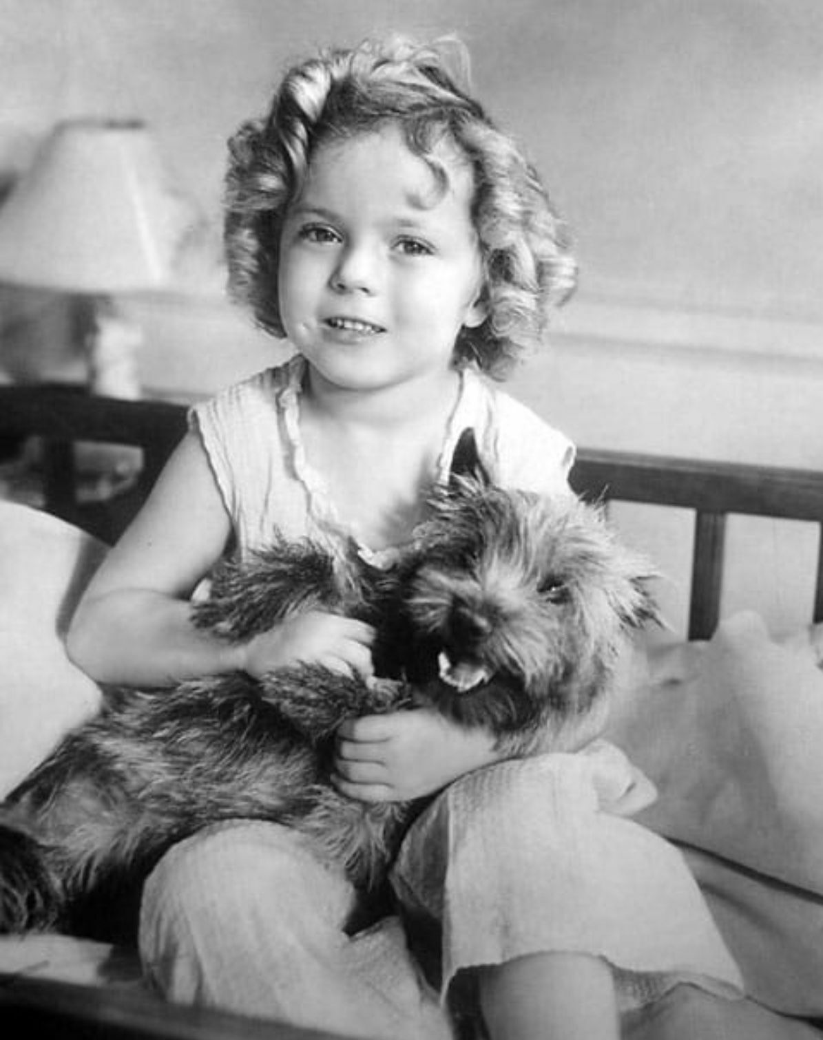Shirley Temple With Her Dog  8x10 Glossy Photo