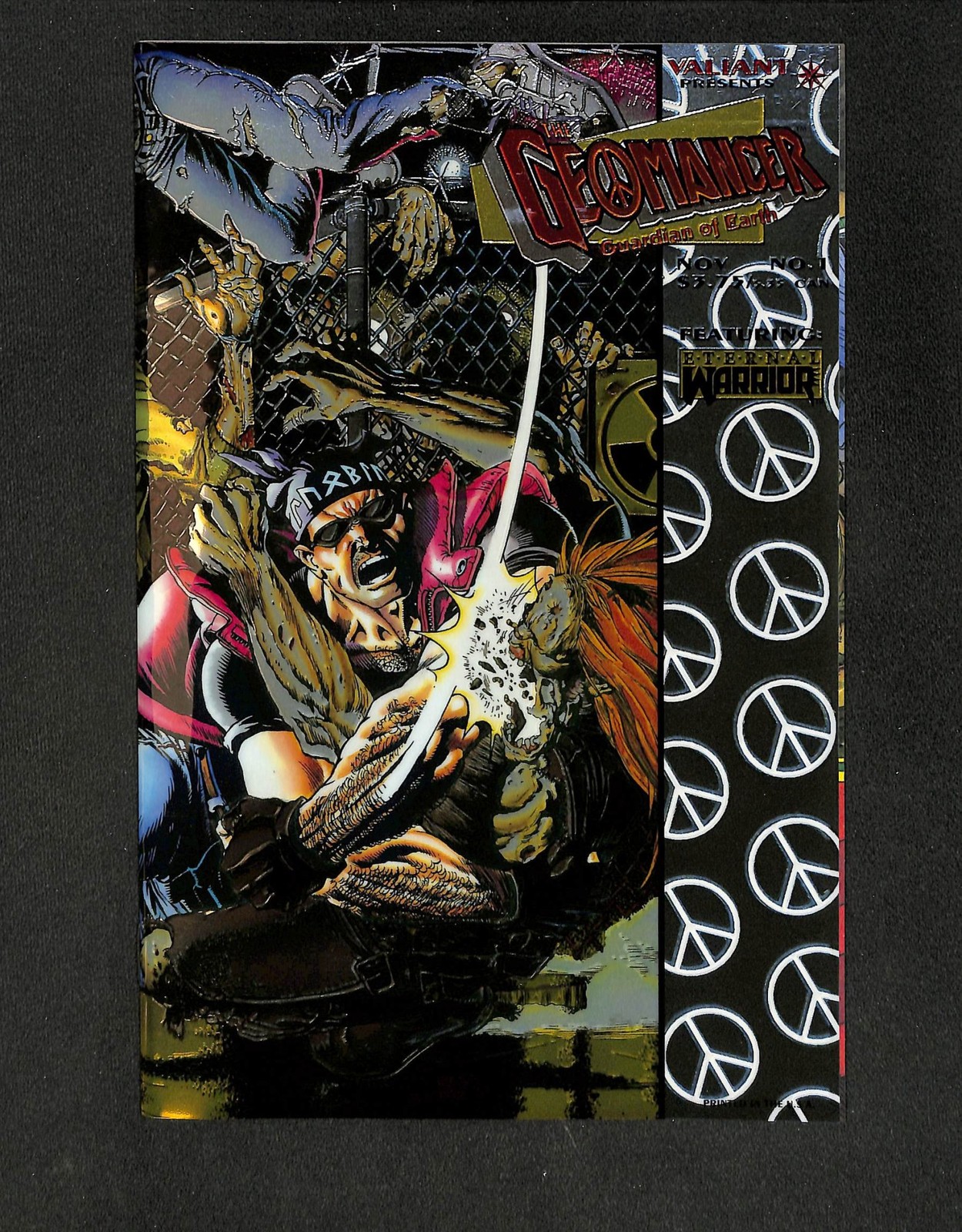 Geomancer #1 Wraparound Cover Valiant 1994 Geomancer #1 Wraparound Cover Valiant 1994