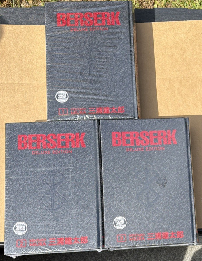 Berserk Deluxe Edition Hardcover Volumes 1-3 SEALED BRAND NEW Berserk Deluxe Edition Hardcover Volumes 1-3 SEALED BRAND NEW