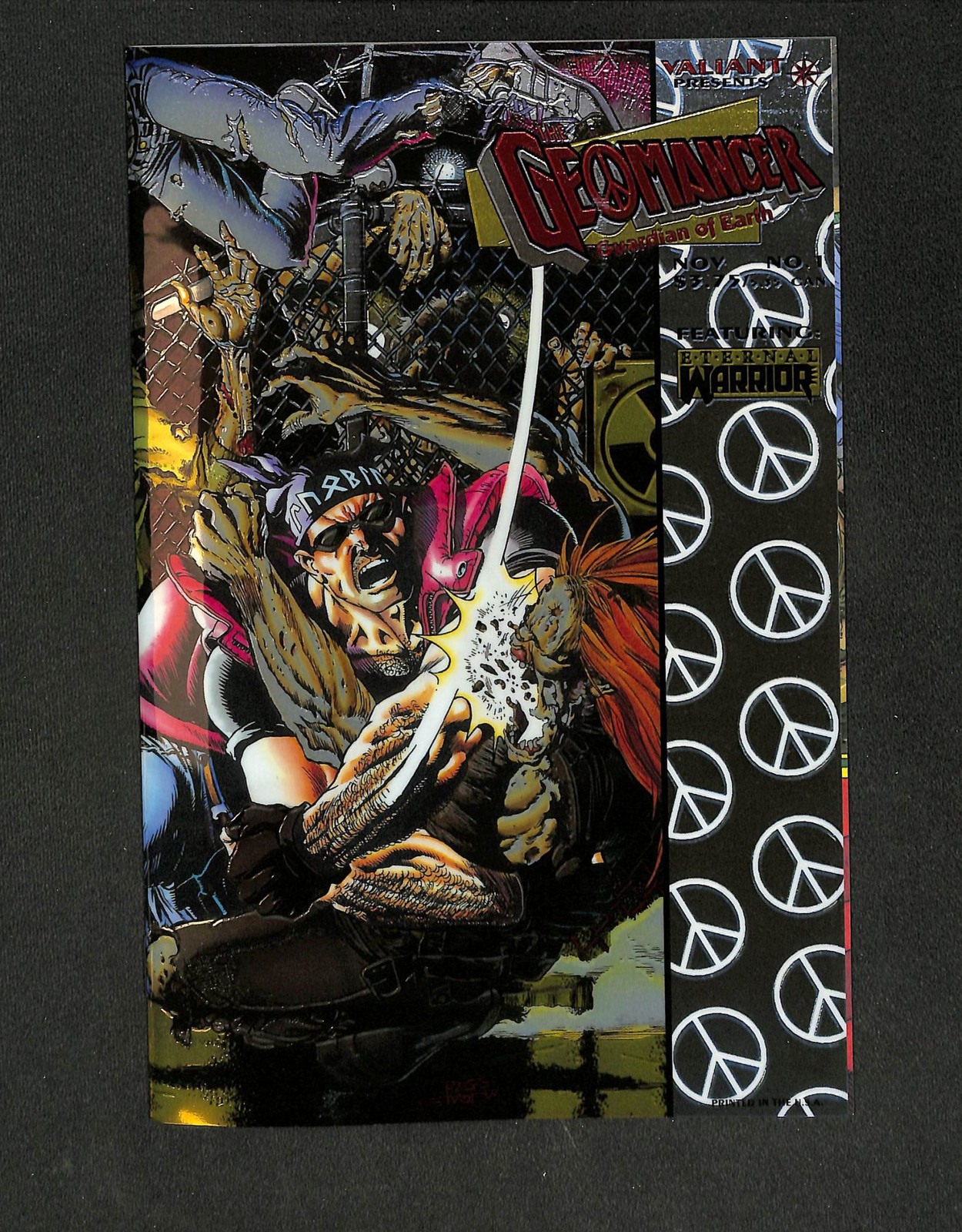 Geomancer #1 Wraparound Cover Valiant 1994 Geomancer #1 Wraparound Cover Valiant 1994