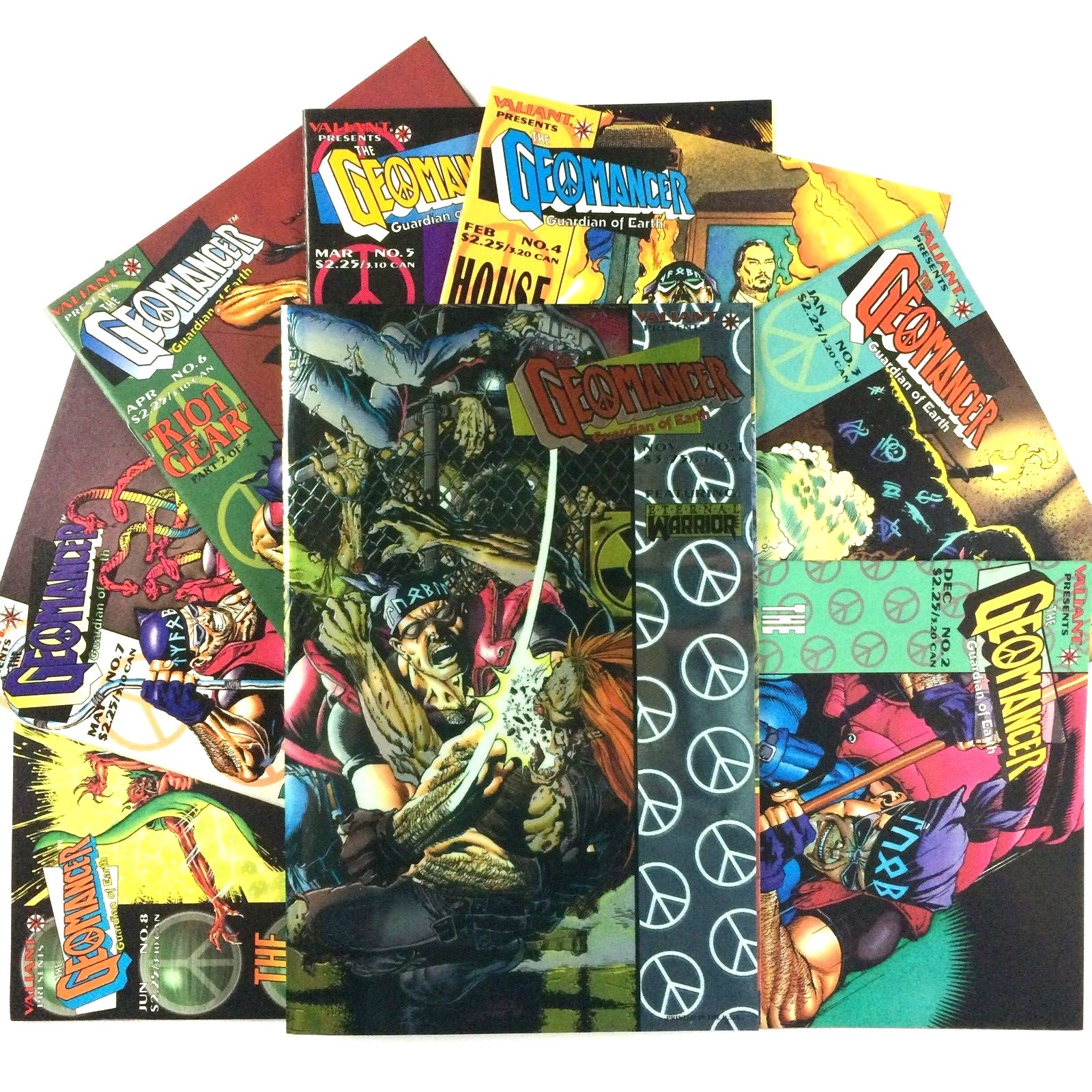 Geomancer 1 2 3 4 5 6 7 8 Complete Set 1994 Valiant Eternal Warrior Turok Geomancer 1 2 3 4 5 6 7 8 Complete Set 1994 Valiant Eternal Warrior Turok