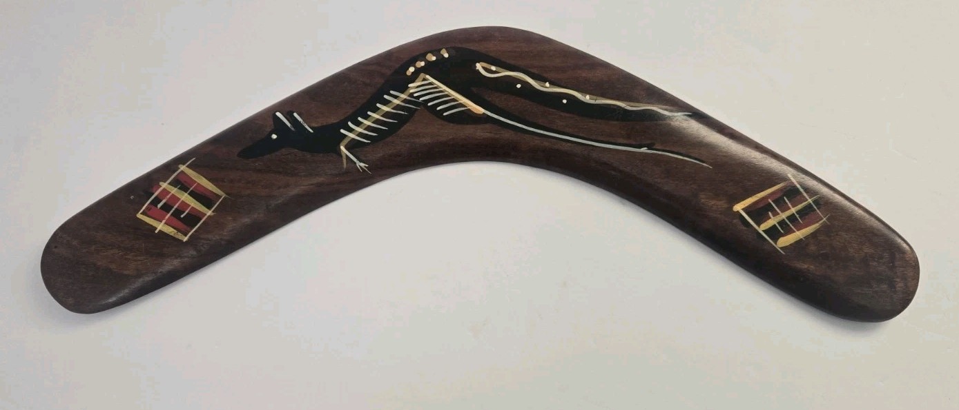 Australian Bunabiri Wooden Boomerang 14 Australian Bunabiri Wooden Boomerang 14