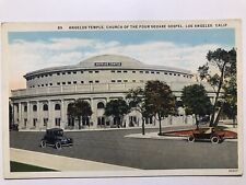 1930 Angelus Temple Church Of The Four Sq Gospel Los angeles California Postcard picture