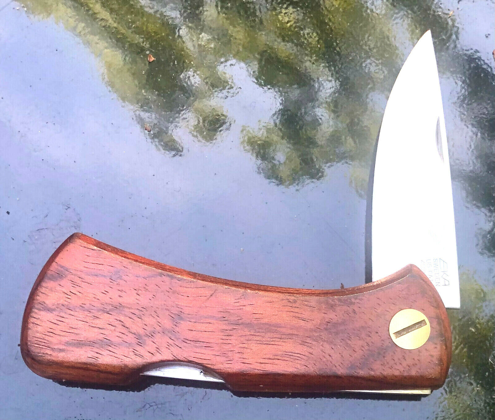 Estwing EKA Swedish Pocketknife, Rosewood Handle, 1-blade 12c27 Sandvik SS