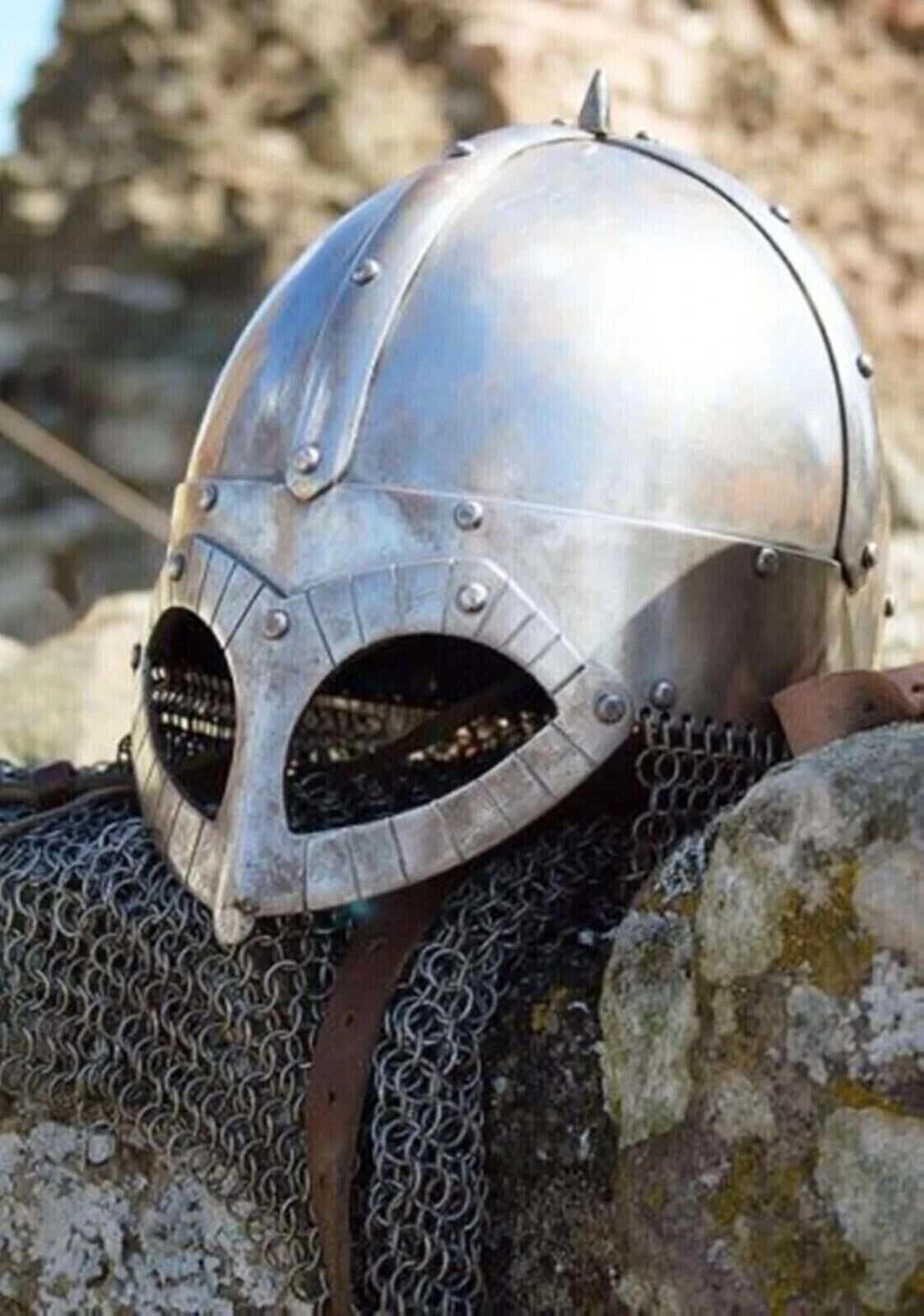 Medieval Viking Warrior Battle Ready Norman Helmet Handmade Steel gift