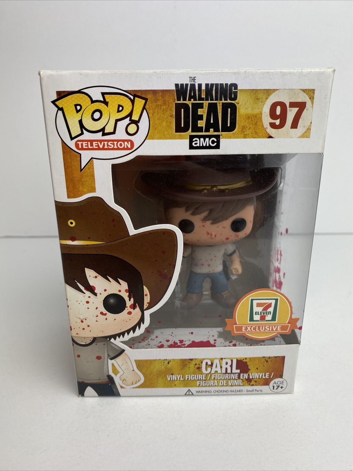 Funko Pop TV The Walking Dead #97 Bloody Carl Grimes 7-Eleven Exclusive Vaulted