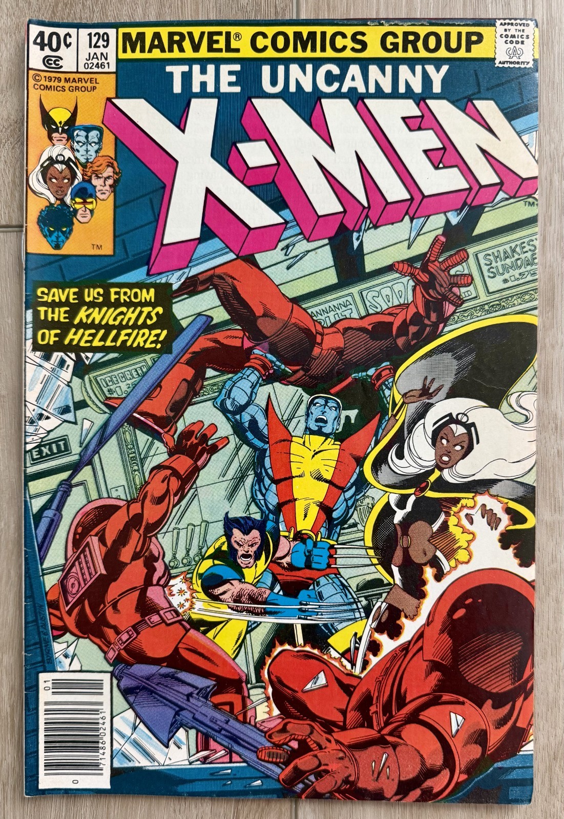 Uncanny X-Men #129 (Marvel 1979) - F/VF - 1st Kitty, Emma, Hellfire - Newsstand Uncanny X-Men #129 (Marvel 1979) - F/VF - 1st Kitty, Emma, Hellfire - Newsstand