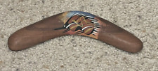 Dreamtime Native Arts & Crafts Wood 8” Boomerang Hand Painted in Australia picture
