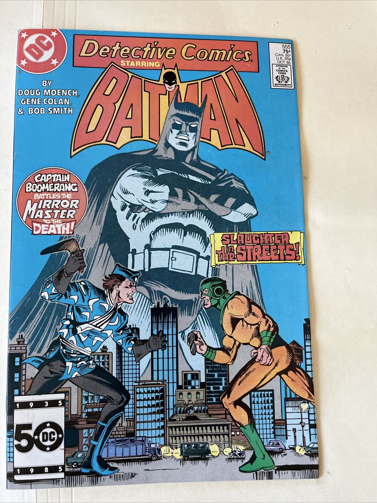 Detective Comics #555 DC COMICS OCT 1986 Batman Capt. Boomerang Mirror Master