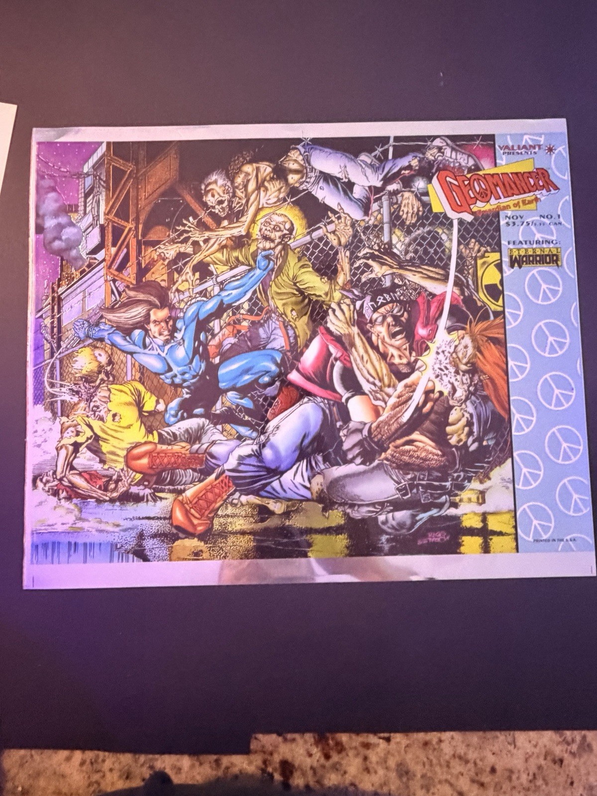 1994 Valiant Geomancer #1 Chromium Promo Print Rags Morales Eternal Warrior 1994 Valiant Geomancer #1 Chromium Promo Print Rags Morales Eternal Warrior