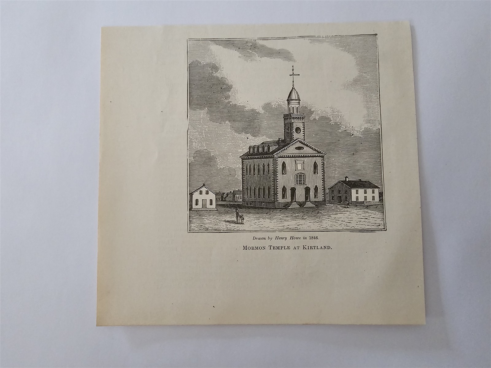 Kirtland Mormon Temple 1846 1900 Ohio Krehbiel Print Picture