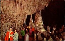 Temple of the Syn, Carlsbad Caverns, New Mexico, Tourists 1966 Postcard picture