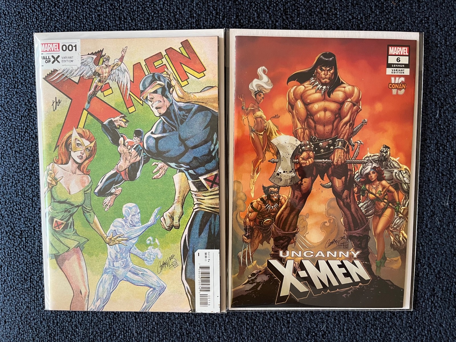 X-Men Hellfire Gala #1 Uncanny X-Men #6 J Scott Campbell Conan Variant 2 Lot X-Men Hellfire Gala #1 Uncanny X-Men #6 J Scott Campbell Conan Variant 2 Lot