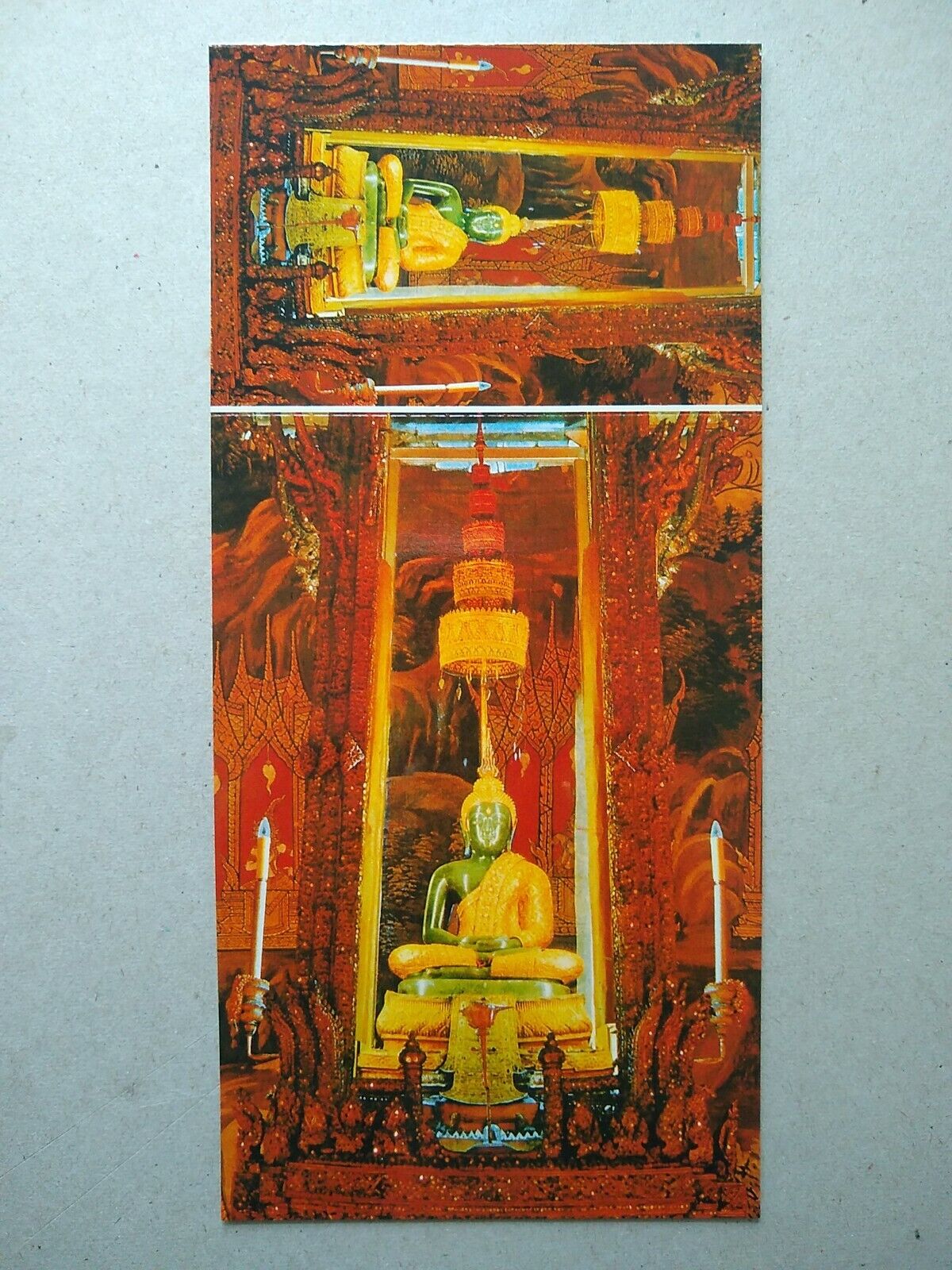 THAILAND Emerald Buddha in Wat Pra Kaew Postcard , Bangkok , New