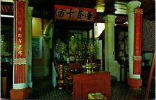 Vtg Ayer Itam Temple Interior Penang Malaysia Postcard picture