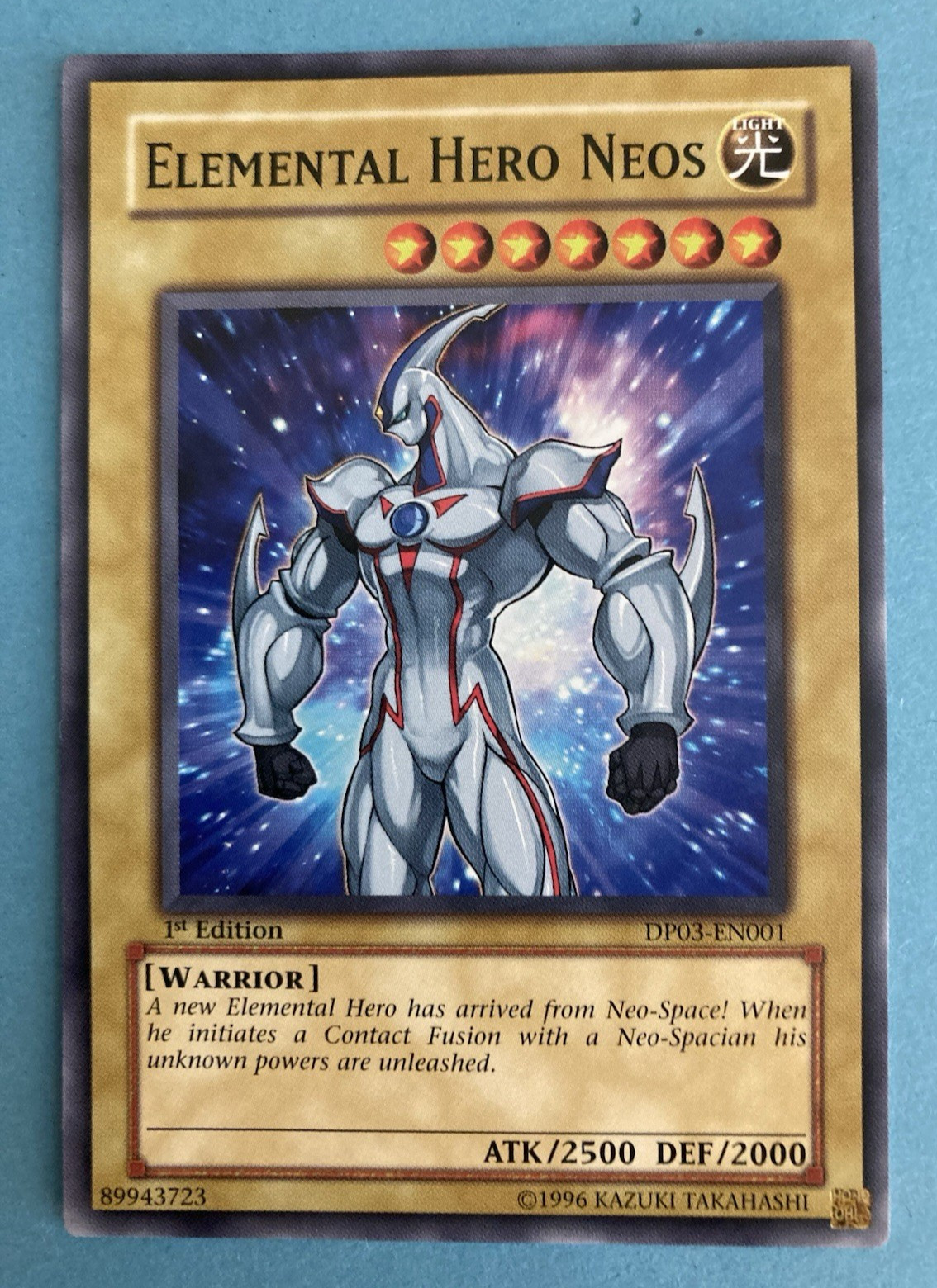 Elemental Hero Neos -- (Super Rare 'LIGHT - WARRIOR' Yu-Gi-Oh Trading Card).