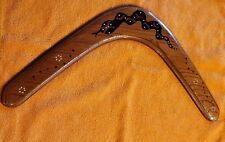 Dreamtime Easyfly Boomerang•Australia•Wood•Art•Snake•Handpainted  picture