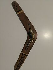 Vintage Australian Aborigional Native Handmade Painted 45cm Boomerang Rare picture