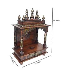 Wooden Embossed Temple Indian Handcrafted Mandir Pooja Ghar For Home office gift picture