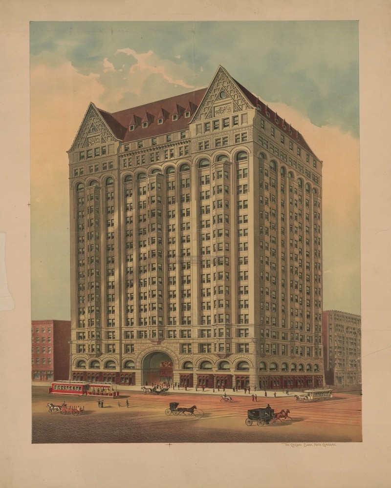 Masonic Temple Chicago 1890 8x10 Print HT5134976 Masonic Temple Chicago 1890 8x10 Print HT5134976
