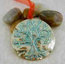 Celtic Tree of Life w/ crescent moon verdigris patina Christmas ornament picture