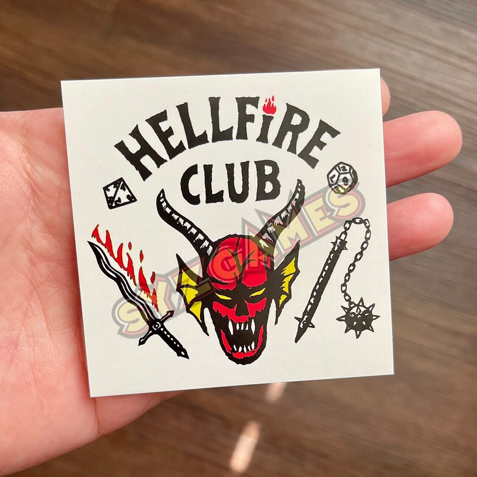 Stranger Things Hellfire Club Sticker - Stranger Things Season 4 - Hellfire Club