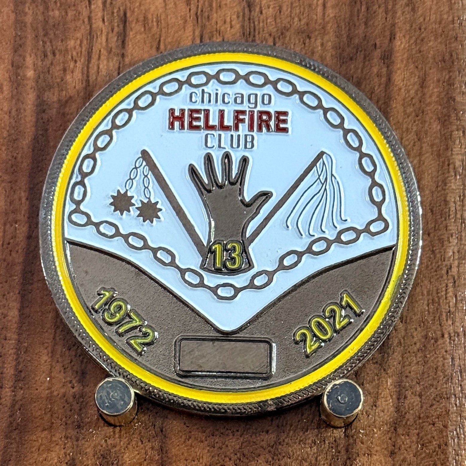 Chicago Hellfire Club Hellfire Inferno 50 Year Challenge Coin W#29 Chicago Hellfire Club Hellfire Inferno 50 Year Challenge Coin W#29