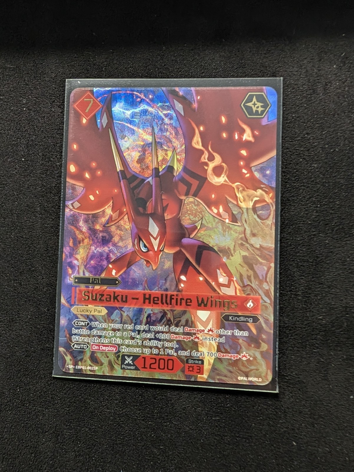 Palworld TCG - Suzaku – Hellfire Wings -EBP01-002SP - SP Rare Palworld TCG - Suzaku – Hellfire Wings -EBP01-002SP - SP Rare