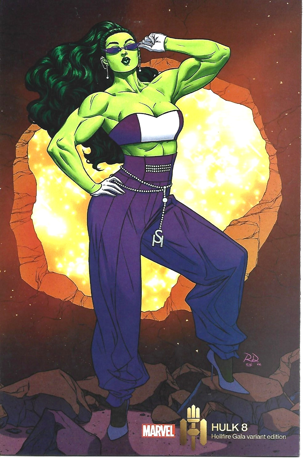 HULK #8 RUSSELL DAUTERMAN HELLFIRE GALA VARIANT MARVEL COMICS 2022 NEW UNREAD BB