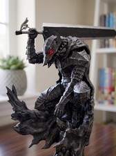Berserk Guts Figure 23cm Berserker Armor Dragonslayer Sword Anime Statue Gift picture