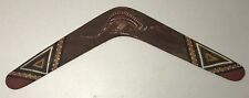 Vintage 20” Australian Aboriginal-Made Boomerang with Kangaroo Motif picture