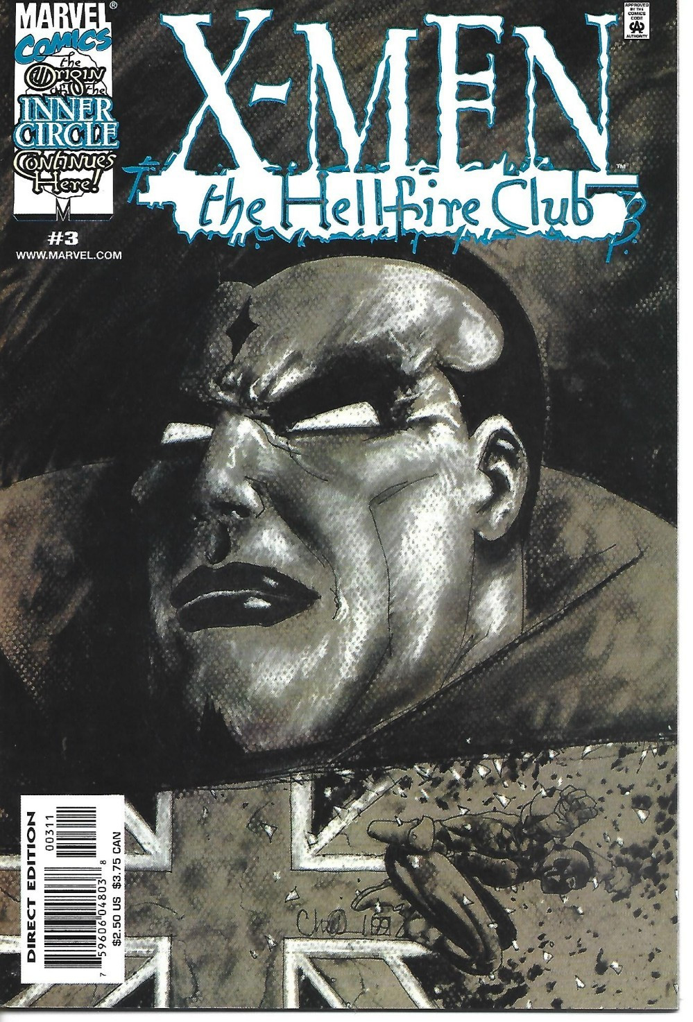 X-MEN THE HELLFIRE CLUB #3 MARVEL COMICS 2000 BAGGED AND BOARDED X-MEN THE HELLFIRE CLUB #3 MARVEL COMICS 2000 BAGGED AND BOARDED