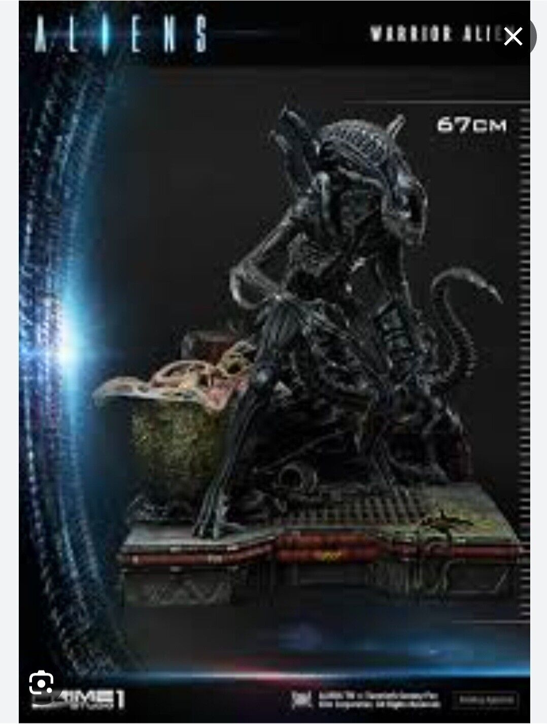 Prime 1 Warrior Alien Deluxe Bonus Statue 1/3 Scale  Brand New Unopened 
